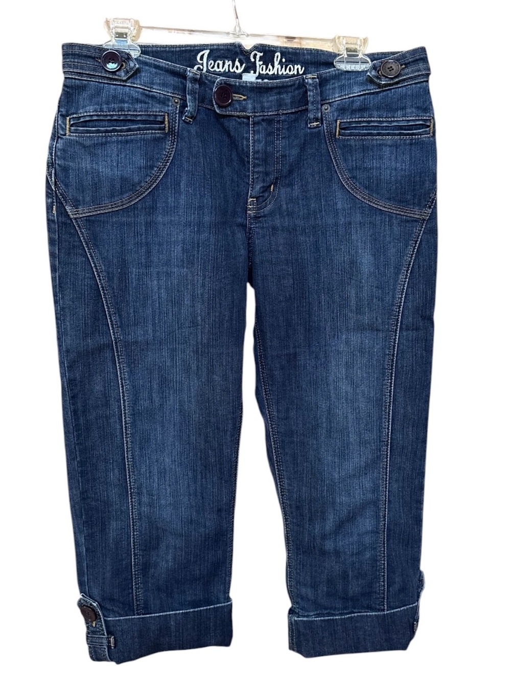 Ladies Cropped Denim Jeans